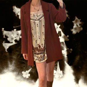 Burnt orange/brick red?? wool coat